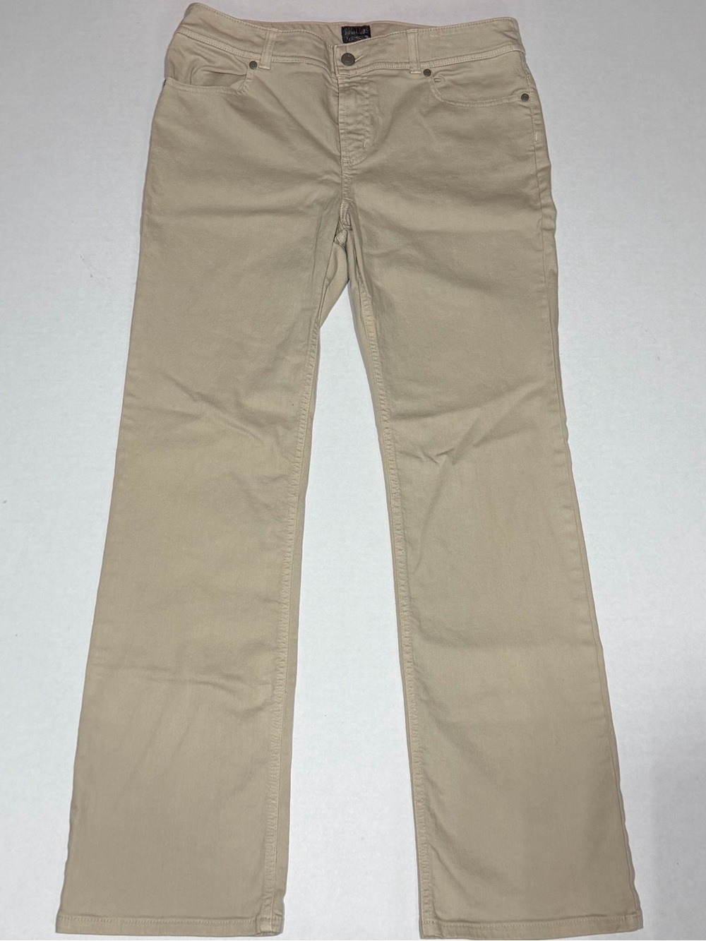 Chico's Beige/Tan Twill Pants with slight flare